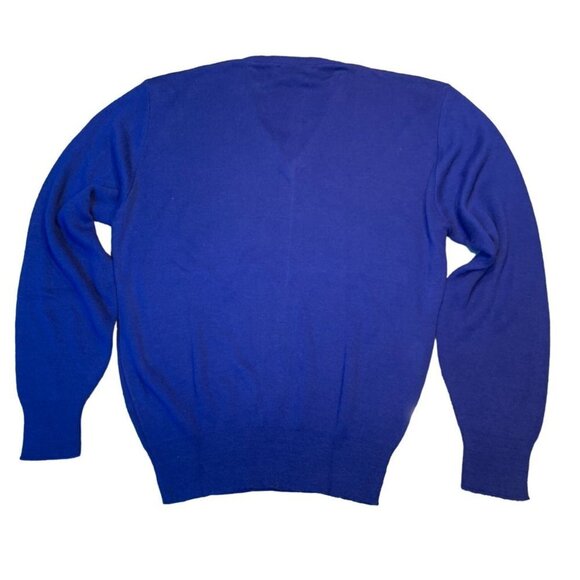 Vintage 90s NEW Puritan Blue V Neck Pullover Sweater XL NWT - Picture 2 of 6